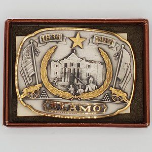 150th Anniversary of The Defense of the Alamo belt buckle